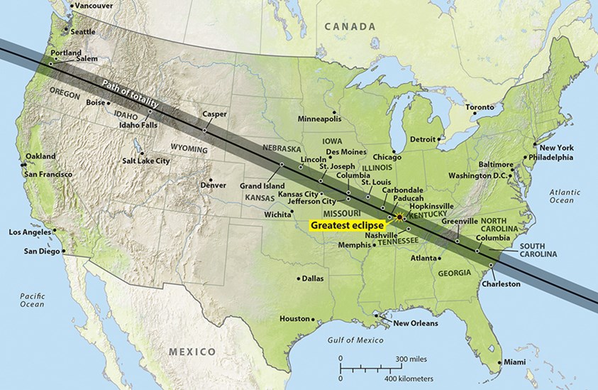 Solar eclipse path